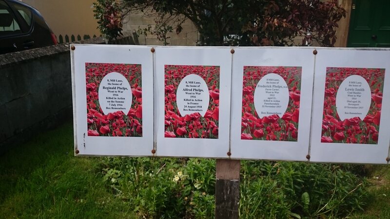 Memorial Plaques in Poppies