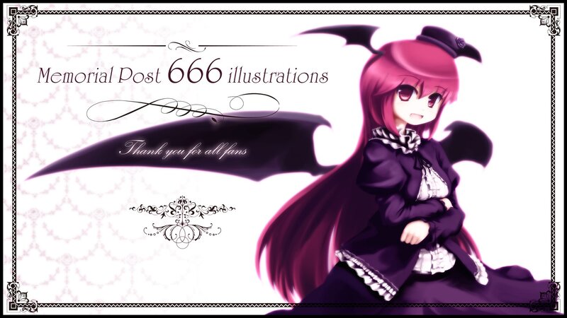Memorial post for 666 illustrations