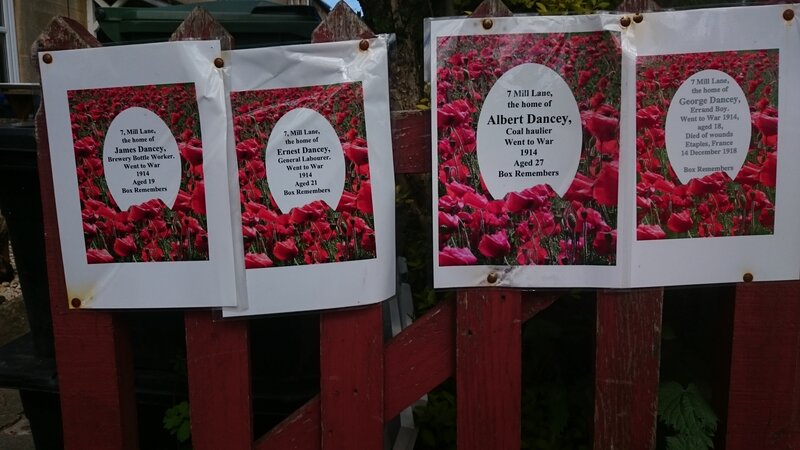 Memorial Posters on Fence