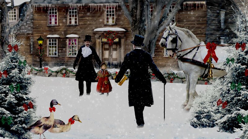 Men and Child in Snow