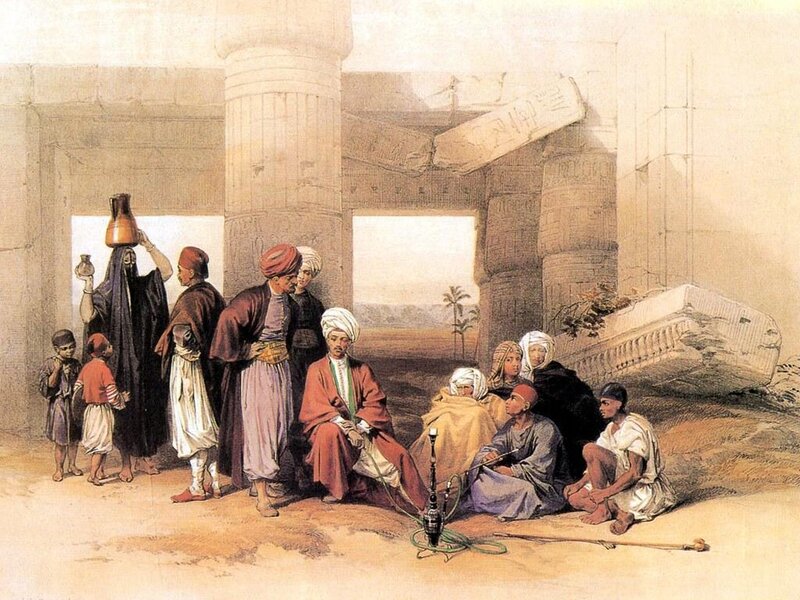 Men and Children in Ruins