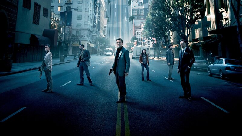 Men and Woman on Street — Blue, Dramatic