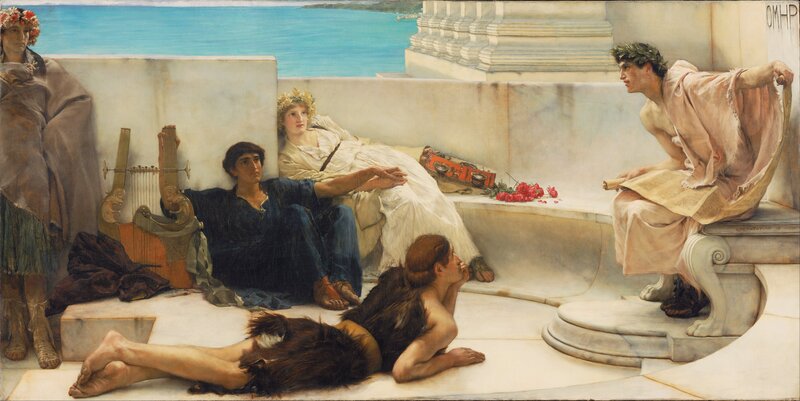 Men and Women on Terrace