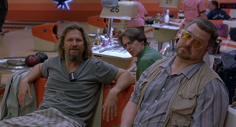 Men at a bowling alley