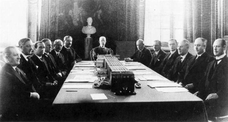 men at a conference table