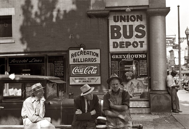Men at Union Bus Depot
