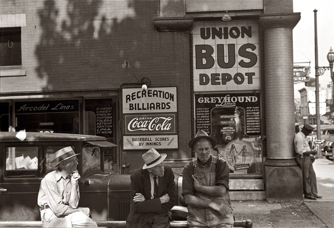Men at Union Bus Depot