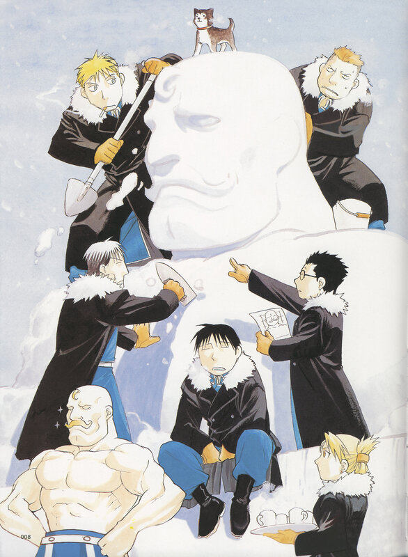 Men Building Snow Sculpture