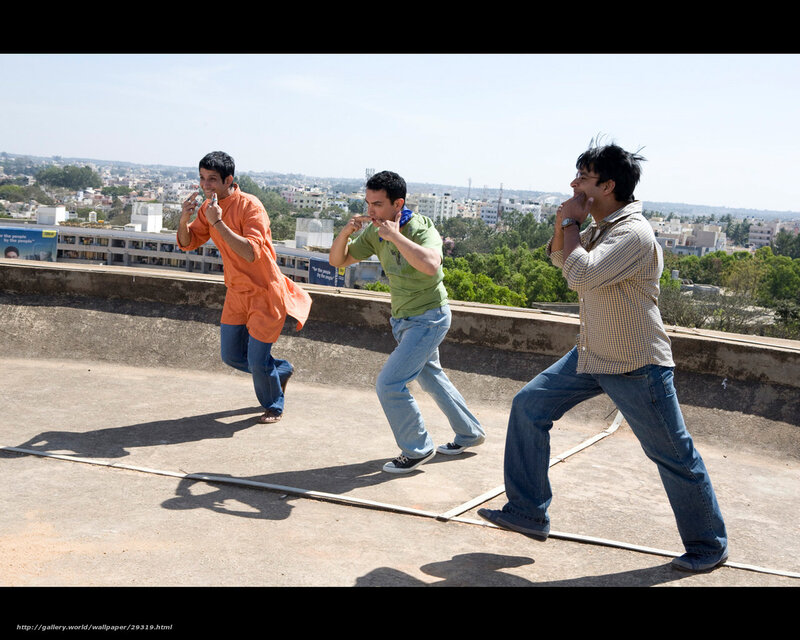 Men dancing on a rooftop