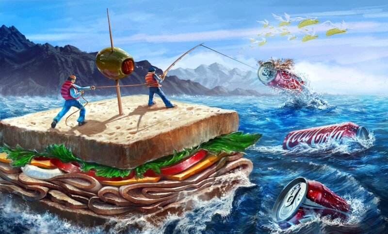 Men Fishing on Sandwich