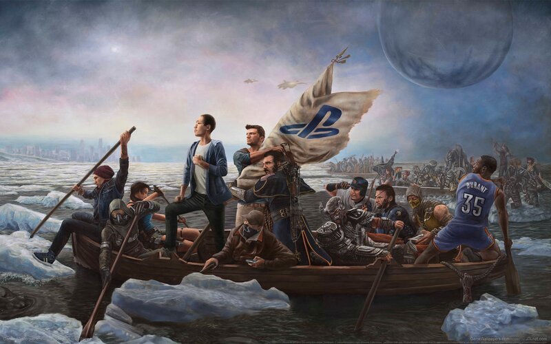 Men in a Boat — Blue, Dramatic