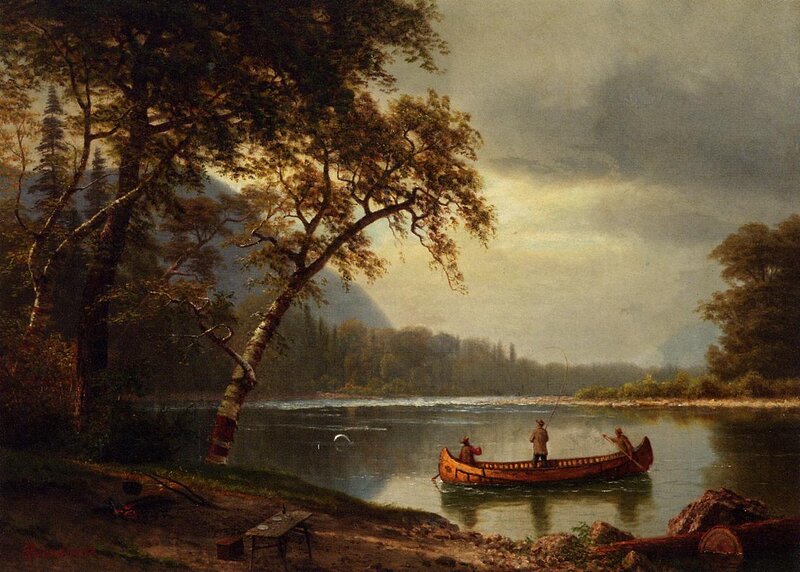 Men in a Canoe — Green