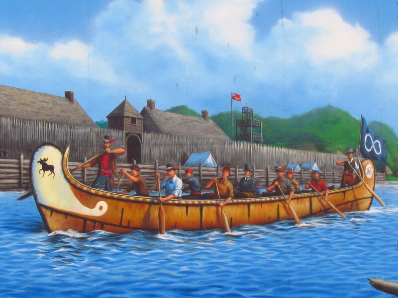 Men in a Canoe