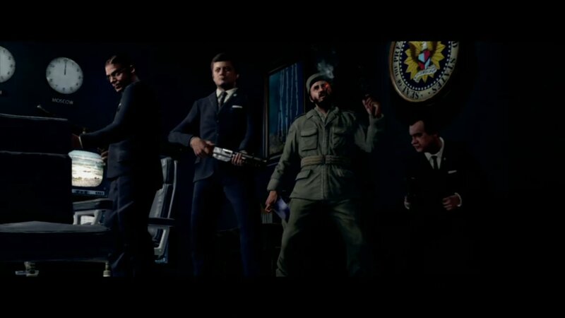Men in a Control Room — Black