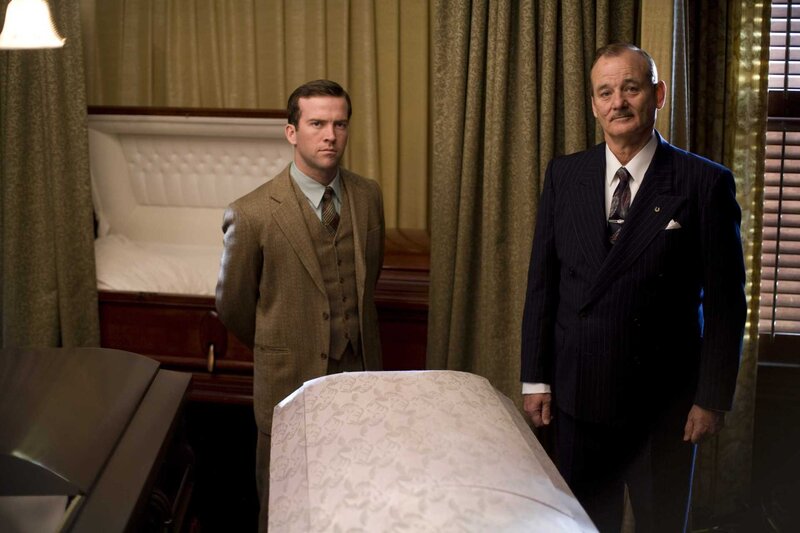 Men in a funeral home
