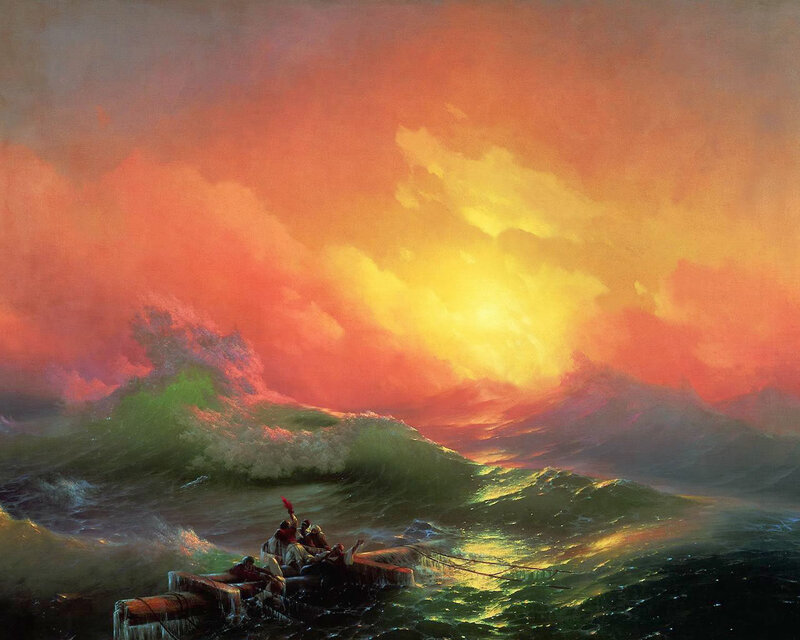 Men in a Raft