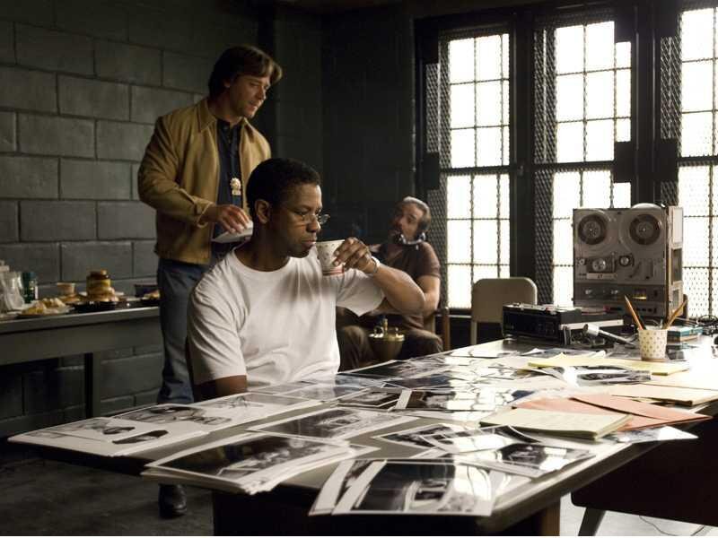 Men in a Room with Photos