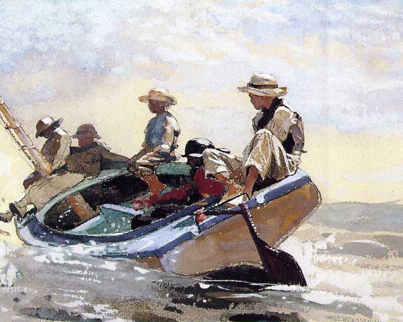 Men in a Rowboat