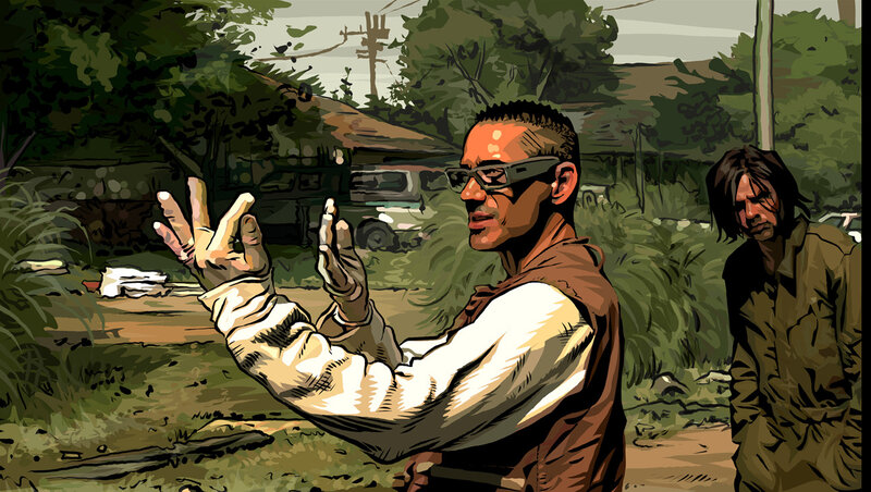 Men in a rural setting