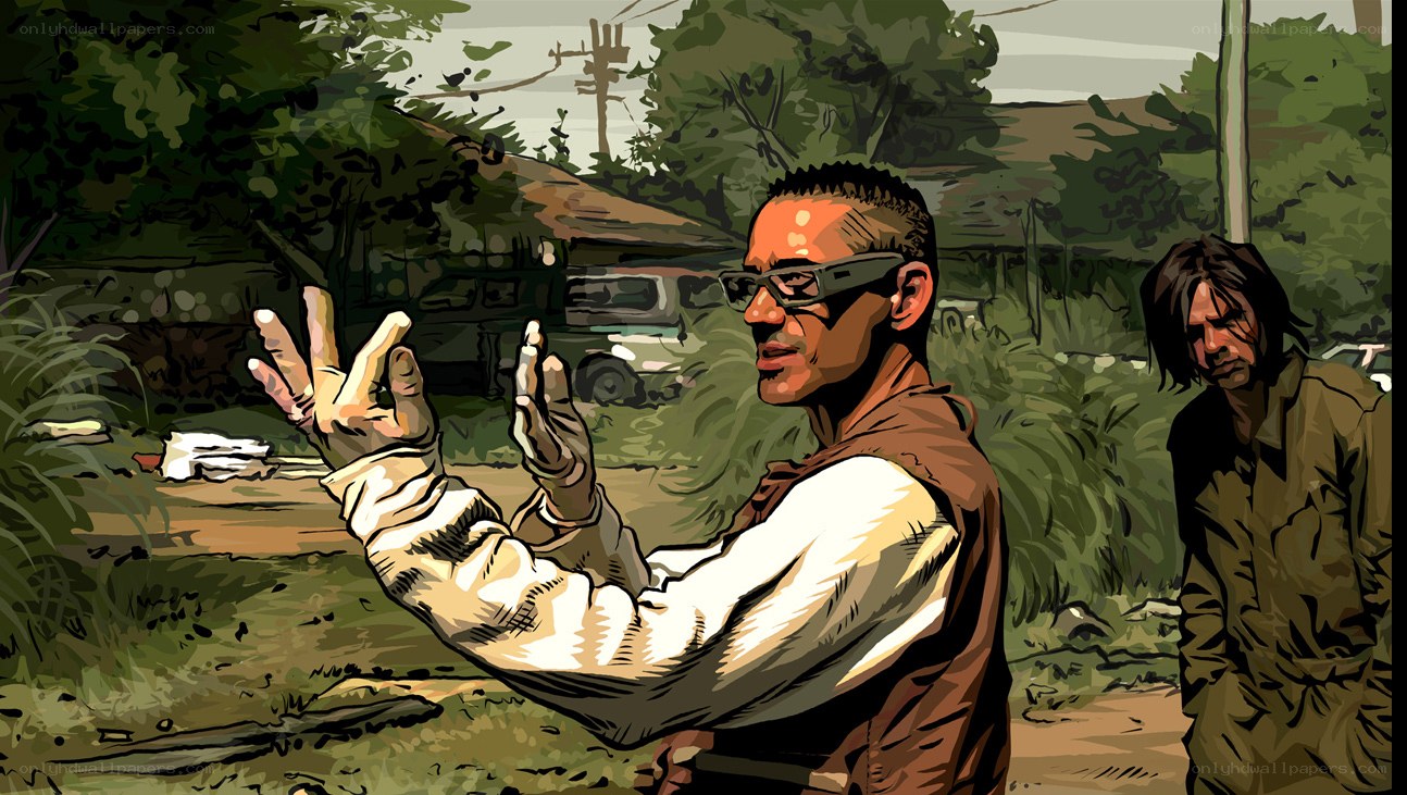 Men in a rural setting