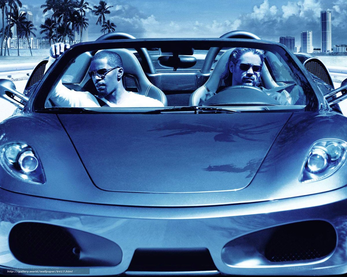 Men in a sports car