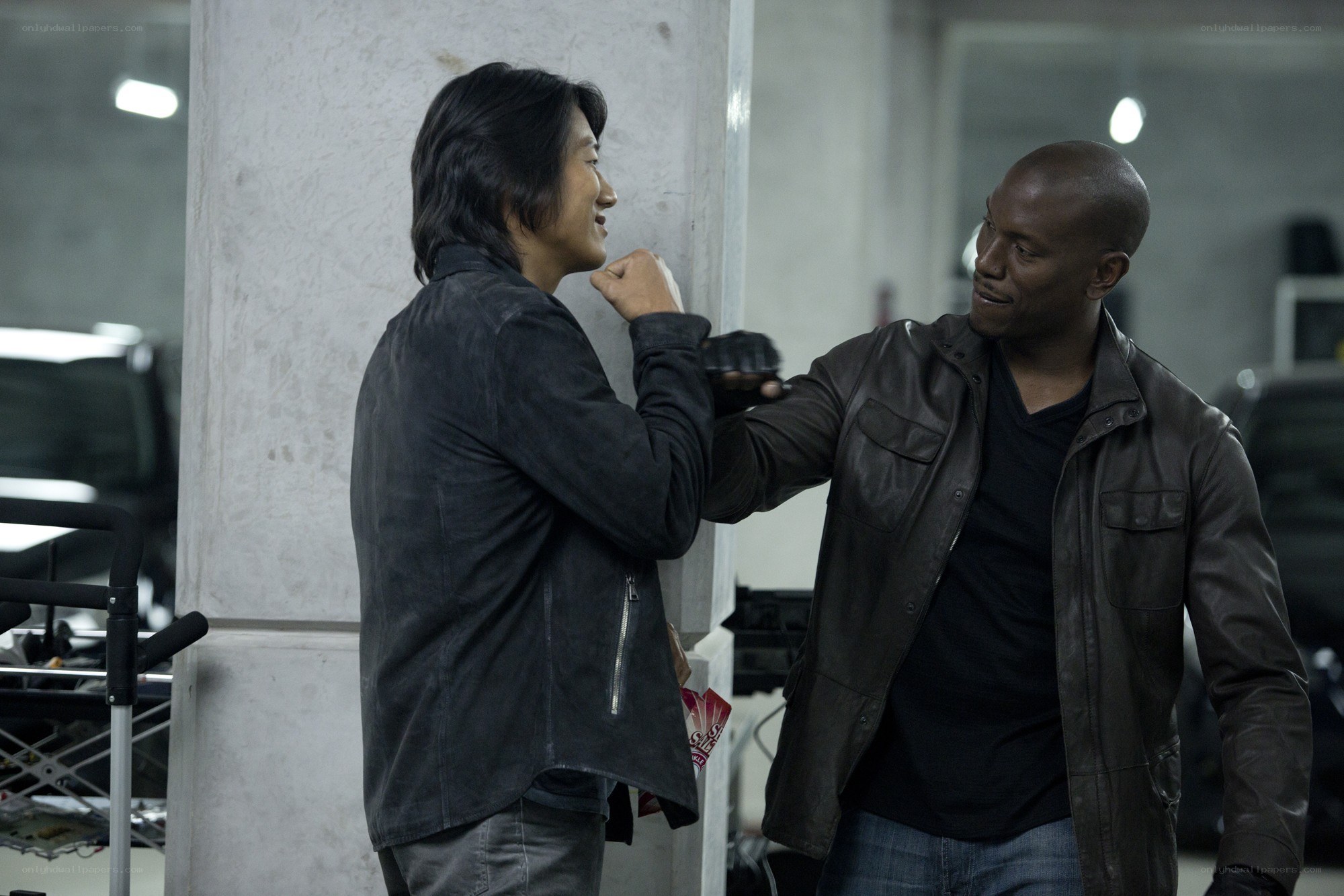 Men in a tense confrontation