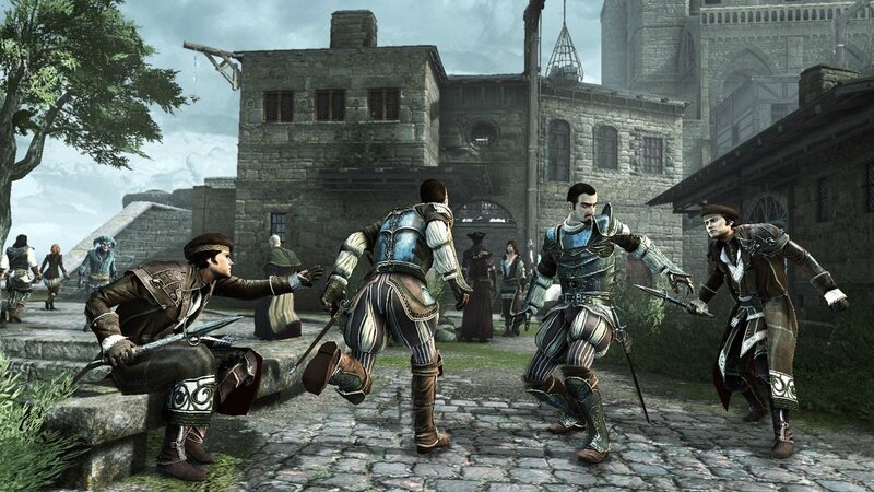 Men in Armor Fighting