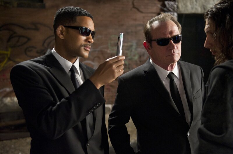 Men in Black Suits — Dramatic, Photograph, Sunglasses, Gun