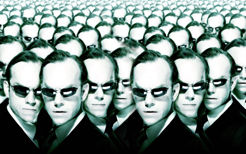 Men in Black Suits — Dramatic, Photograph