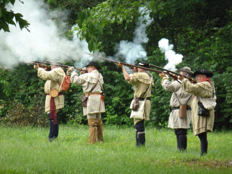 Men in Colonial Uniforms