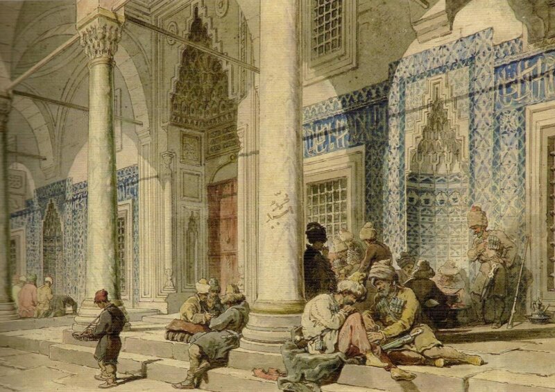 Men in Courtyard