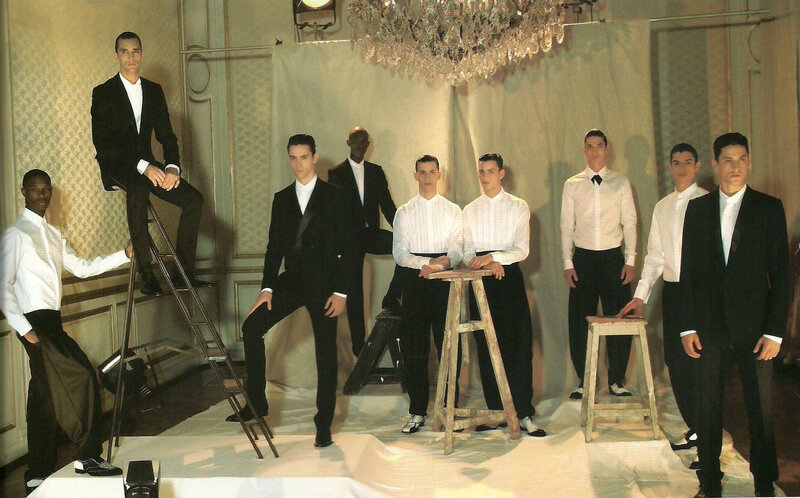 Men in formal wear posing