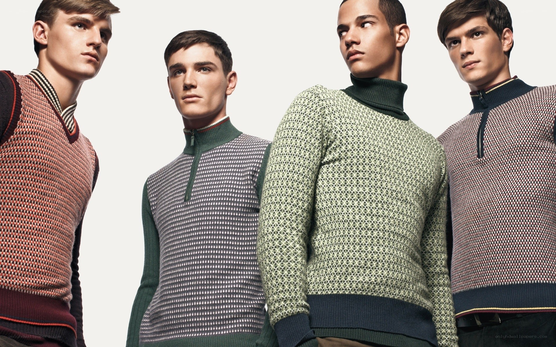 men in knitwear sweaters