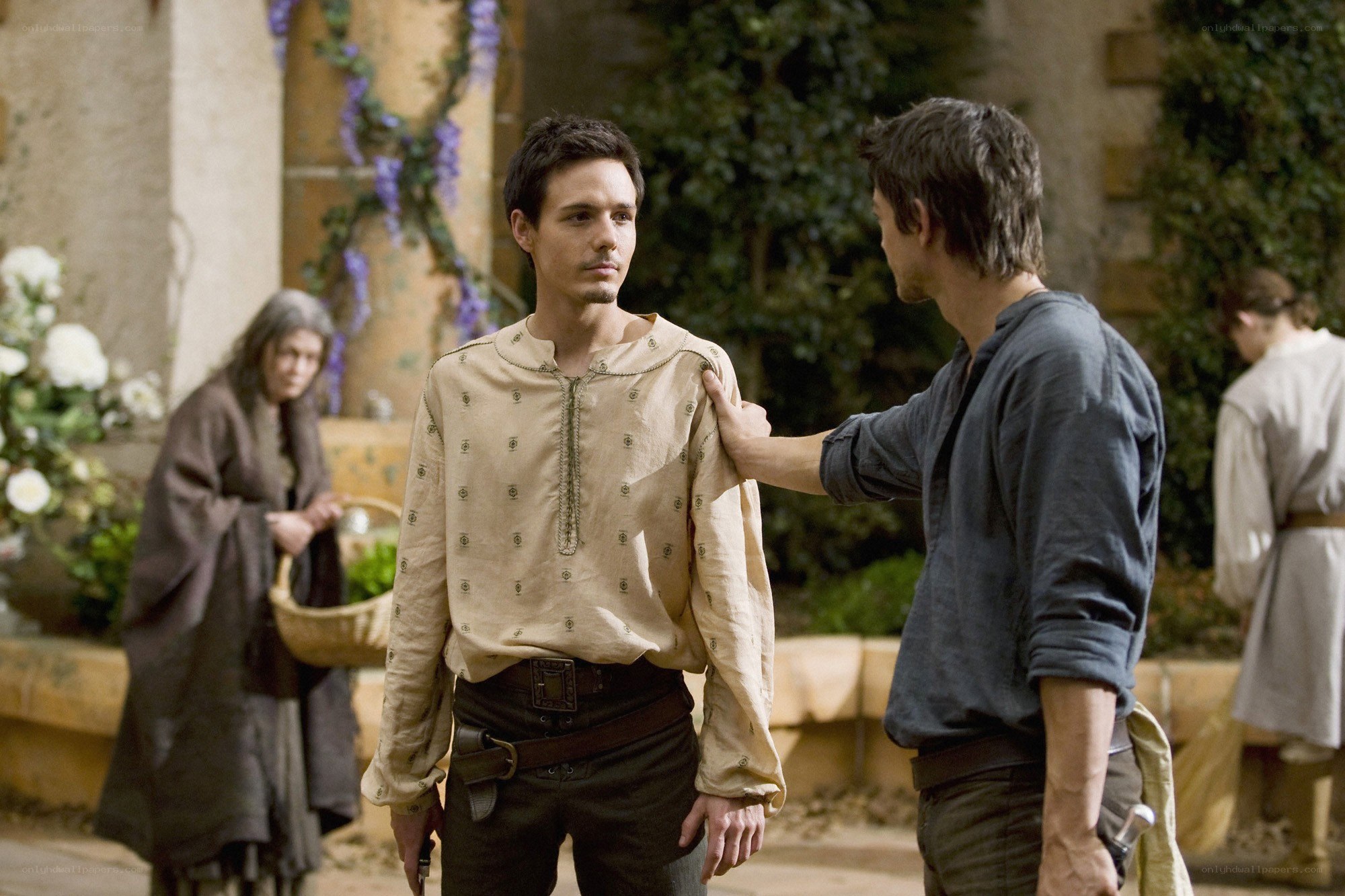 men in medieval clothing