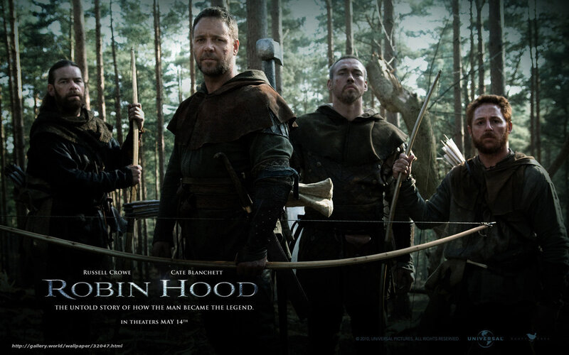 Men in Medieval Forest — Green, Dramatic