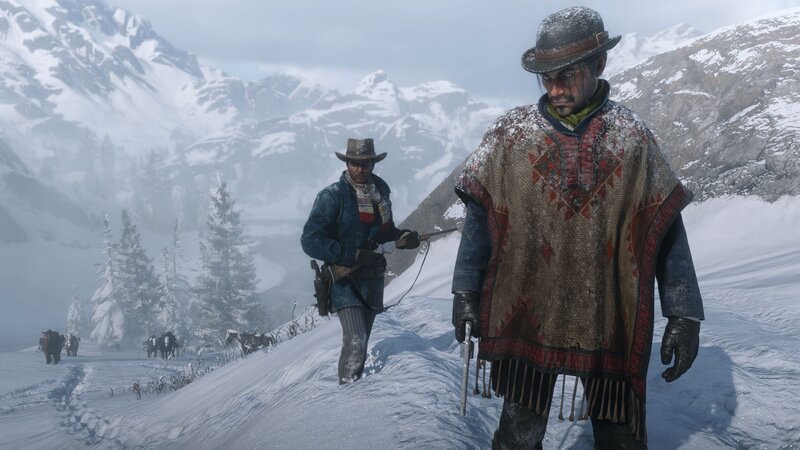 Men in Snowy Mountains