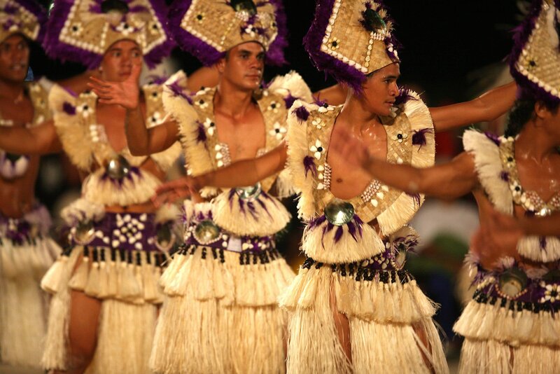 Men in Traditional Costumes