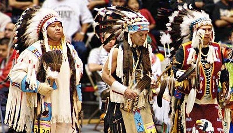 Men in Traditional Regalia