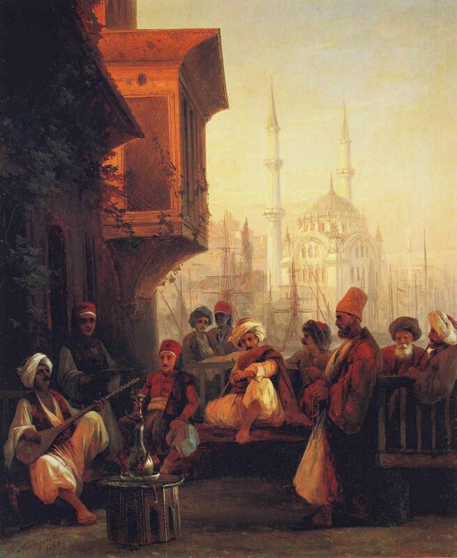 Men on a Balcony