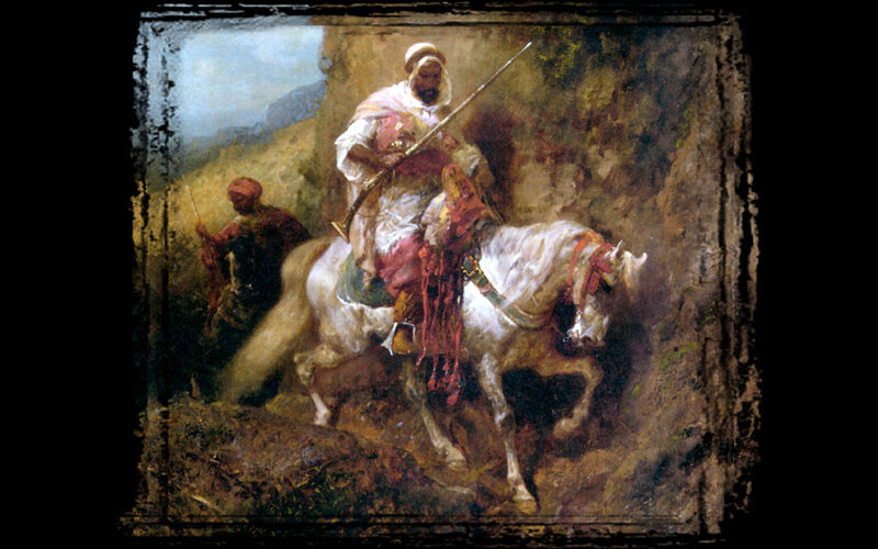 Men on Horseback — Brown