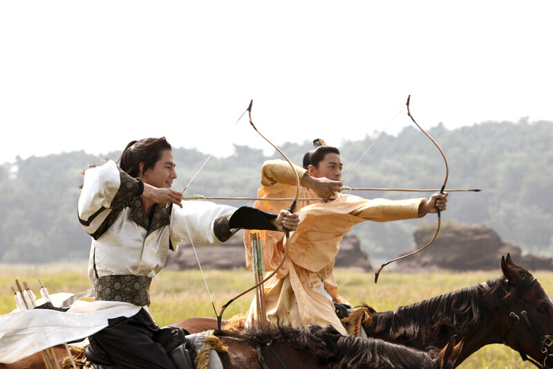 Men on Horseback Shooting Arrows