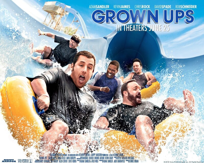 Men on Water Slides — Blue, Chaotic