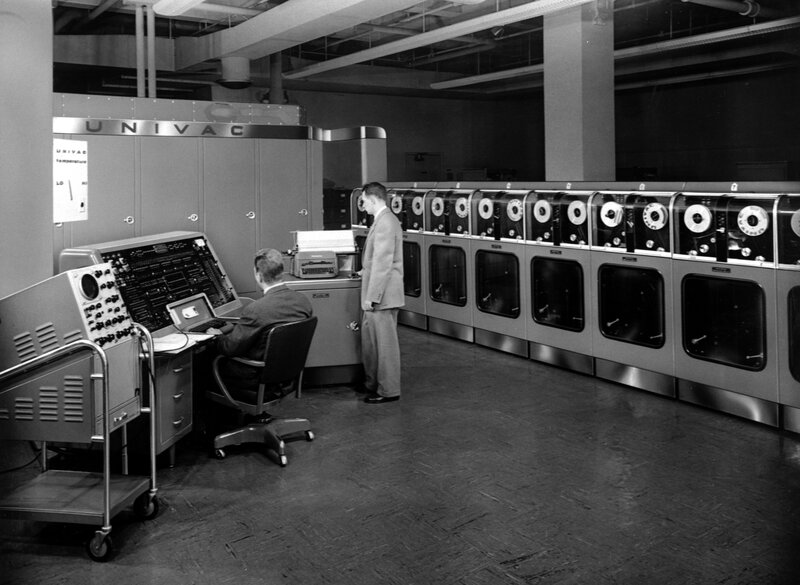 Men Operating Computer