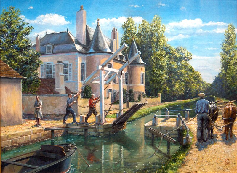 Men Operating Drawbridge