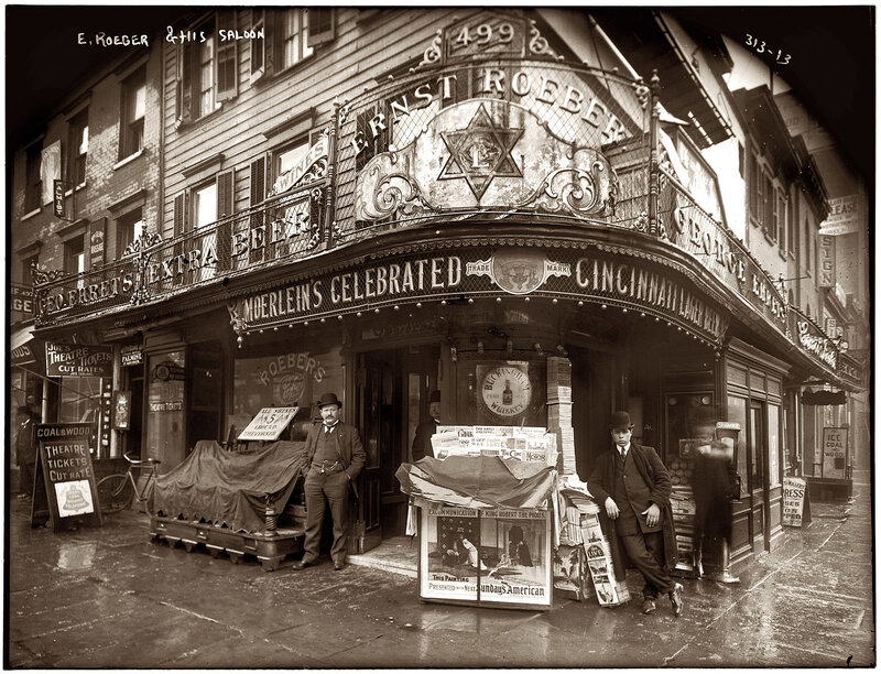 Men Outside Saloon