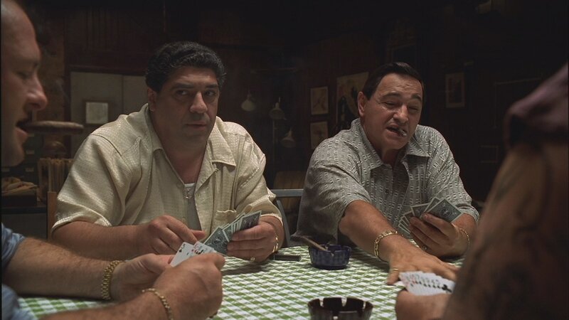 Men playing cards at a table