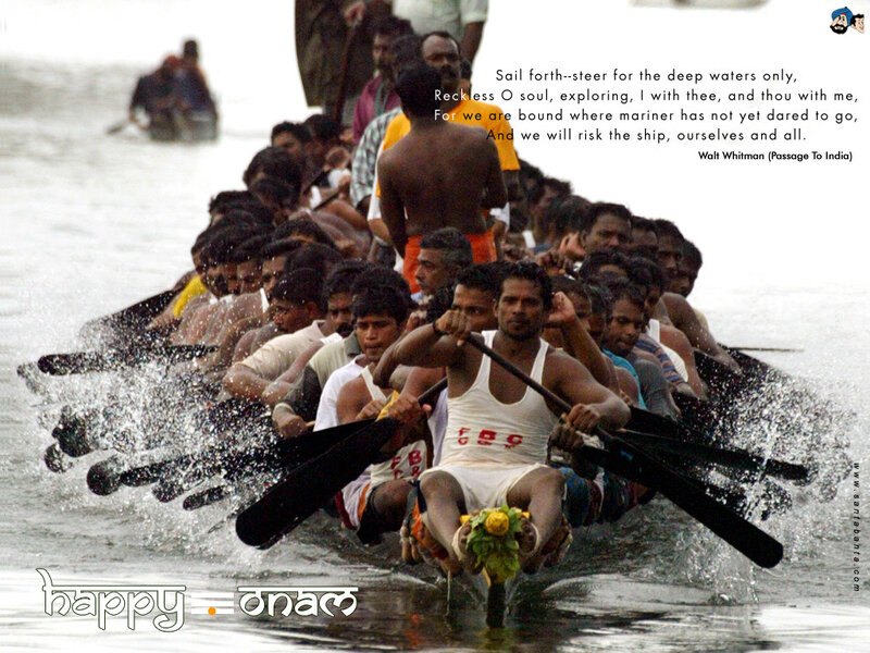 Men Rowing Long Boat