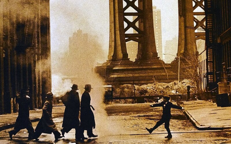 Men Running from Steam