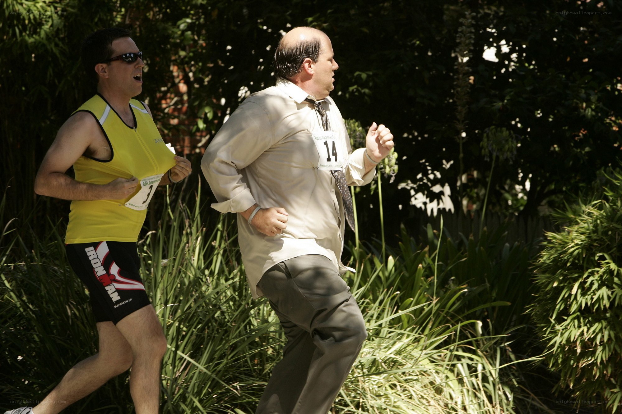 Men running in a race