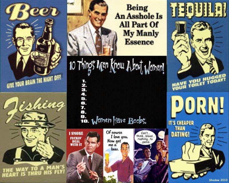 Men's humor collage
